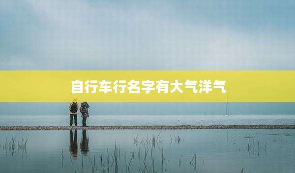 自行车行名字有大气洋气