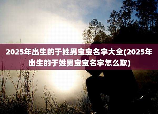 2025年出生的于姓男宝宝名字大全(2025年出生的于姓男宝宝名字怎么取)