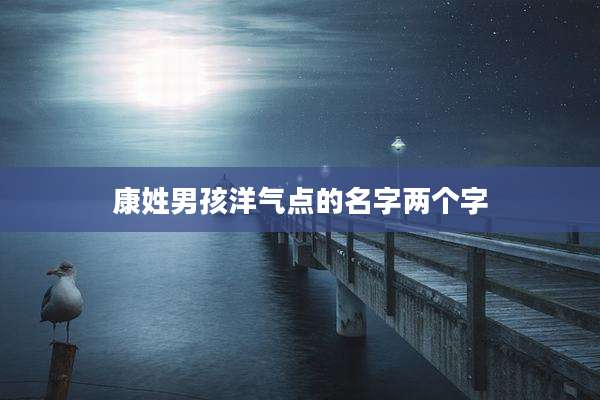 康姓男孩洋气点的名字两个字