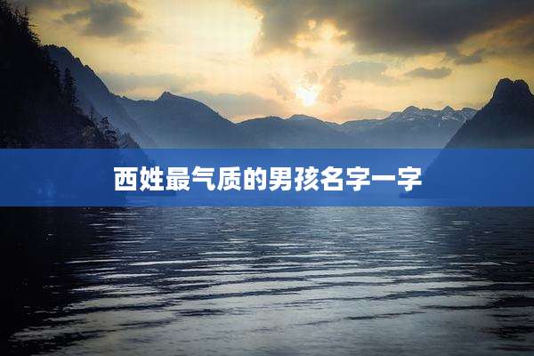 西姓最气质的男孩名字一字