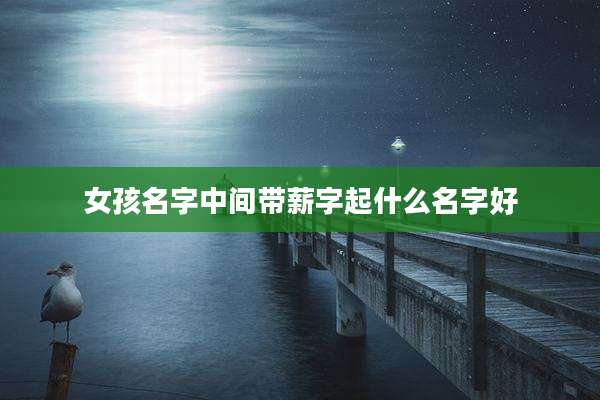 女孩名字中间带薪字起什么名字好