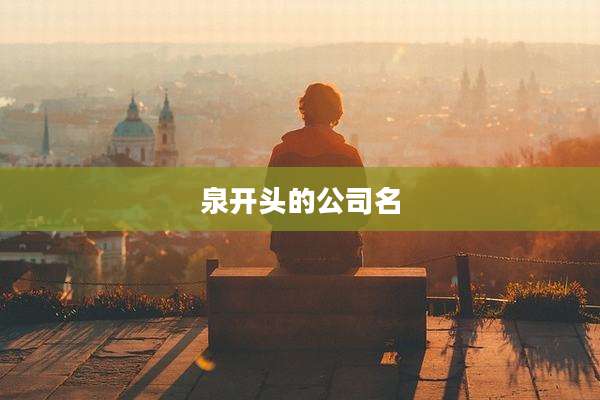 泉开头的公司名