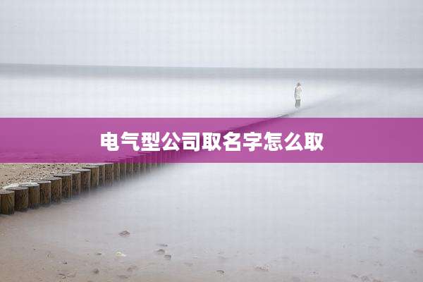 电气型公司取名字怎么取