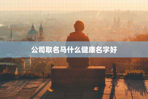 公司取名马什么健康名字好