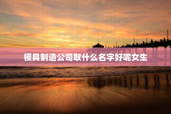 模具制造公司取什么名字好呢女生