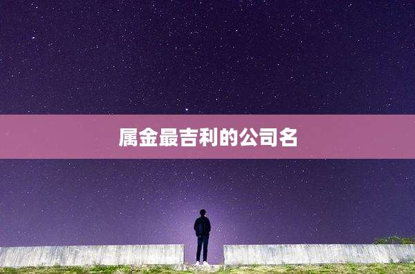 属金最吉利的公司名