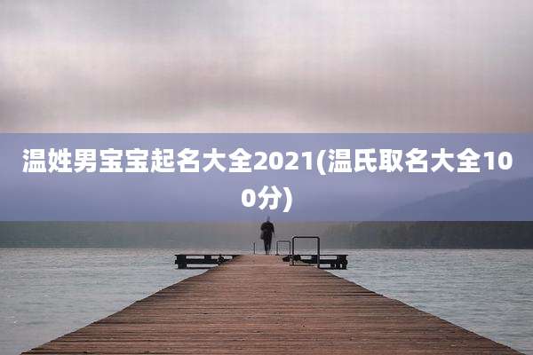 温姓男宝宝起名大全2021(温氏取名大全100分)
