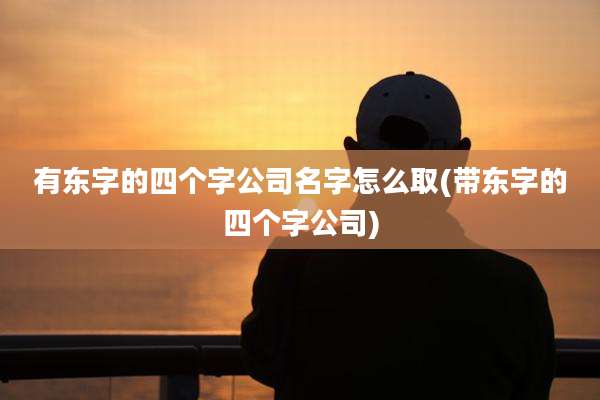 有东字的四个字公司名字怎么取(带东字的四个字公司)