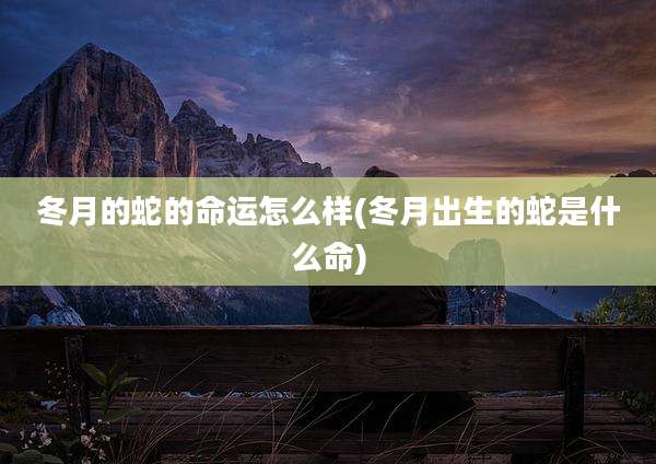 冬月的蛇的命运怎么样(冬月出生的蛇是什么命)