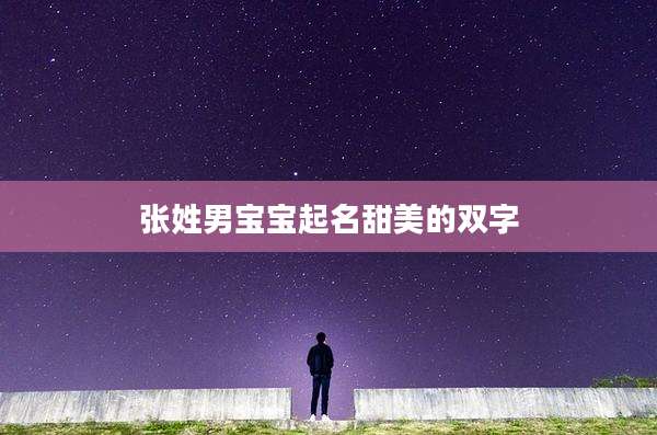 张姓男宝宝起名甜美的双字