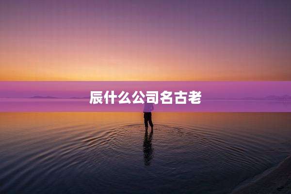 辰什么公司名古老