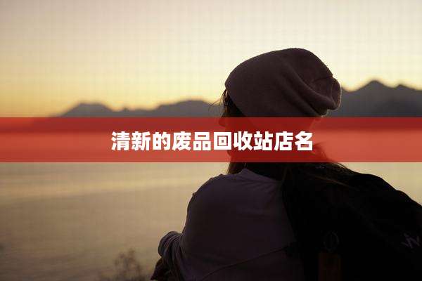 清新的废品回收站店名
