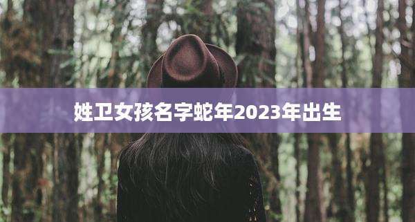 姓卫女孩名字蛇年2023年出生