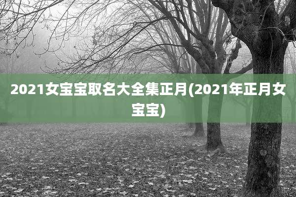 2021女宝宝取名大全集正月(2021年正月女宝宝)