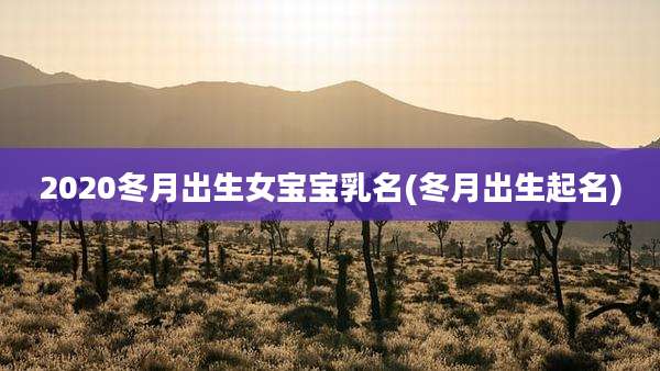 2020冬月出生女宝宝乳名(冬月出生起名)