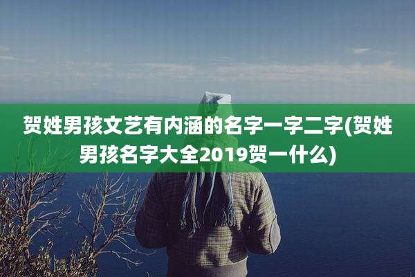 贺姓男孩文艺有内涵的名字一字二字(贺姓男孩名字大全2019贺一什么)