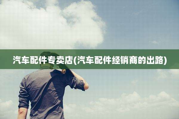 汽车配件专卖店(汽车配件经销商的出路)