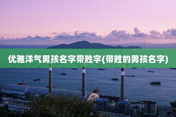优雅洋气男孩名字带胜字(带胜的男孩名字)