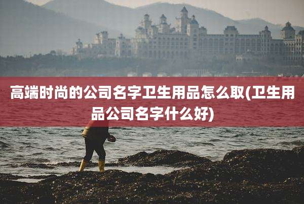 高端时尚的公司名字卫生用品怎么取(卫生用品公司名字什么好)
