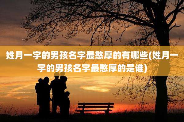 姓月一字的男孩名字最憨厚的有哪些(姓月一字的男孩名字最憨厚的是谁)