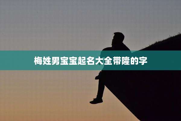 梅姓男宝宝起名大全带隆的字