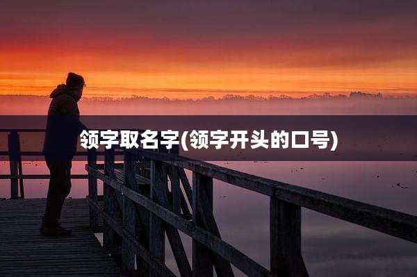领字取名字(领字开头的口号)