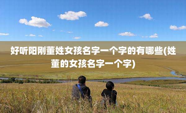 好听阳刚董姓女孩名字一个字的有哪些(姓董的女孩名字一个字)