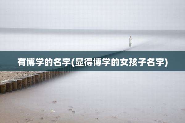 有博学的名字(显得博学的女孩子名字)