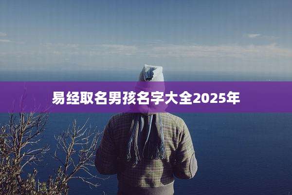 易经取名男孩名字大全2025年
