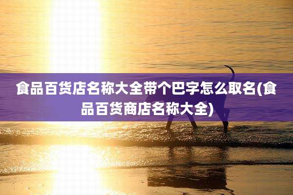 食品百货店名称大全带个巴字怎么取名(食品百货商店名称大全)