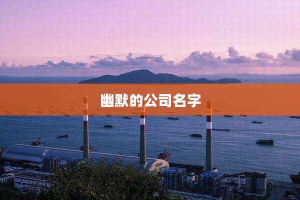 幽默的公司名字