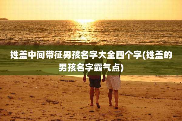 姓盖中间带征男孩名字大全四个字(姓盖的男孩名字霸气点)