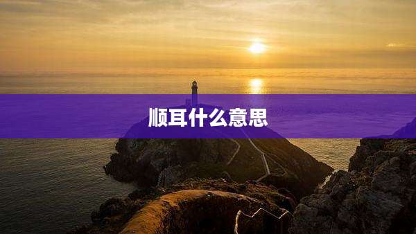 顺耳什么意思