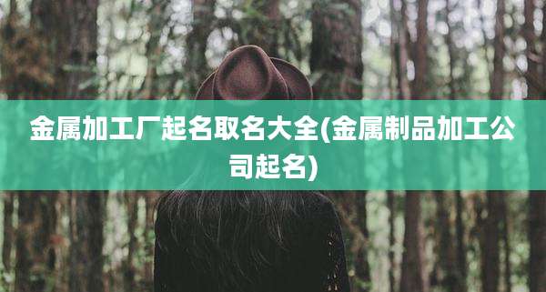 金属加工厂起名取名大全(金属制品加工公司起名)