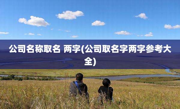 公司名称取名 两字(公司取名字两字参考大全)