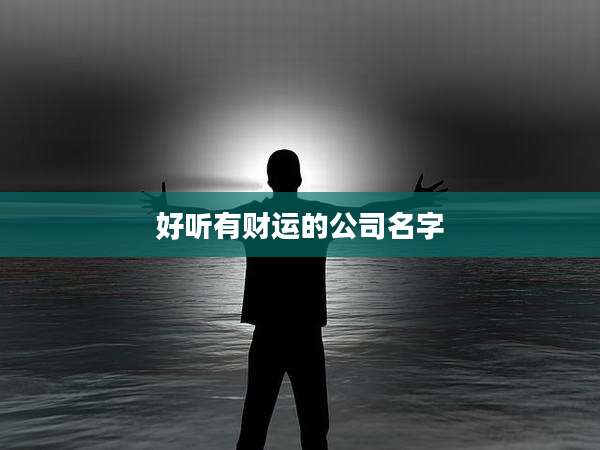 好听有财运的公司名字