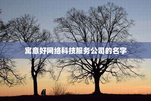 寓意好网络科技服务公司的名字