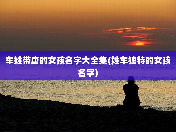 车姓带唐的女孩名字大全集(姓车独特的女孩名字)