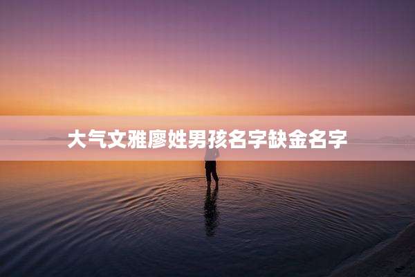 大气文雅廖姓男孩名字缺金名字
