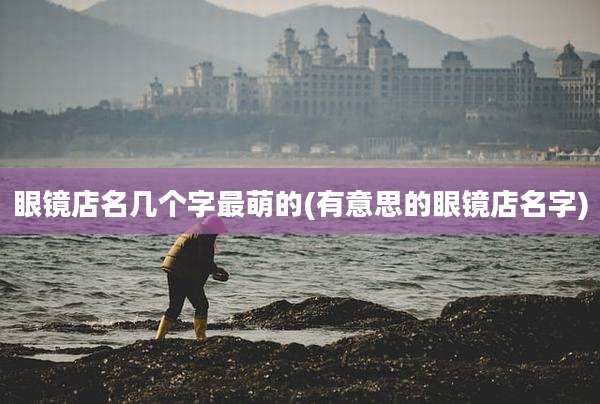 眼镜店名几个字最萌的(有意思的眼镜店名字)