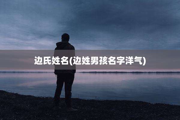 边氏姓名(边姓男孩名字洋气)