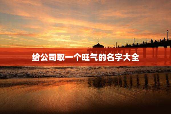 给公司取一个旺气的名字大全