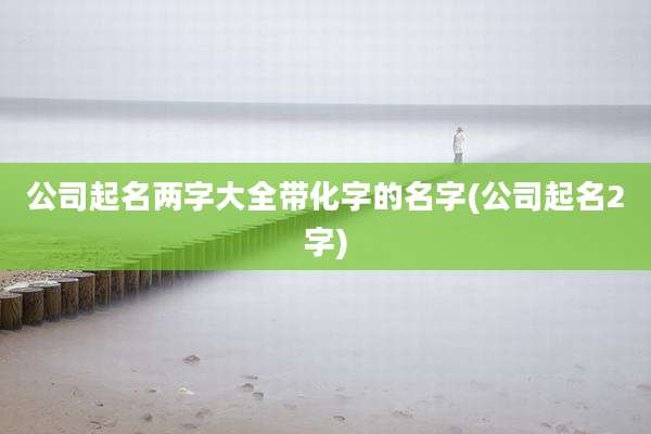 公司起名两字大全带化字的名字(公司起名2字)