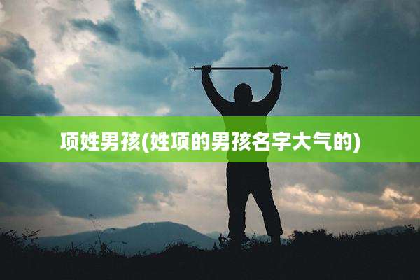 项姓男孩(姓项的男孩名字大气的)