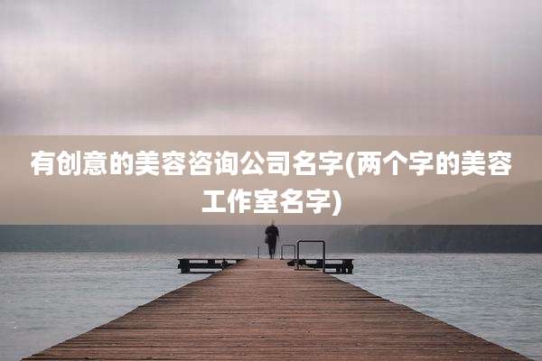 有创意的美容咨询公司名字(两个字的美容工作室名字)