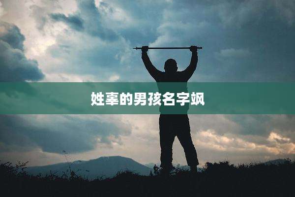 姓辜的男孩名字飒