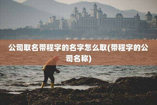 公司取名带程字的名字怎么取(带程字的公司名称)