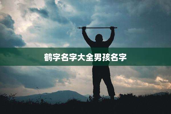鹤字名字大全男孩名字