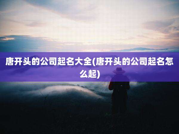 唐开头的公司起名大全(唐开头的公司起名怎么起)