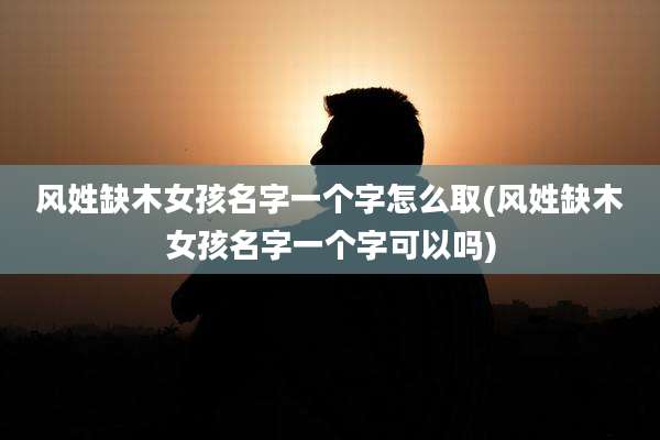 风姓缺木女孩名字一个字怎么取(风姓缺木女孩名字一个字可以吗)